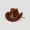 Cowboy hat on isolated transparent BG PNG