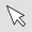 Black and white arrow hand and magnifier pixel mouse cursor PNG