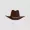 Brown cowboy hat  transparent background 