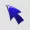 Blue mouse cursor