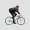 cyclist man riding a bicycle isolated