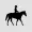 Cowboy silhouette with horse image