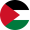 Full Round Flag State of Palestine