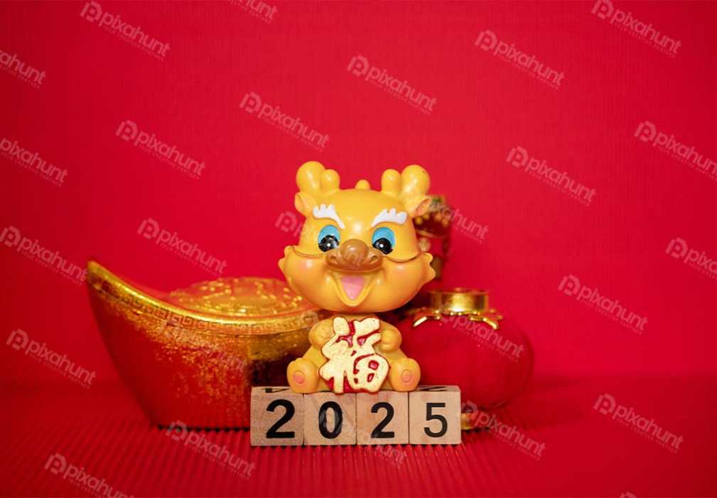 Free Download Premium Stock Photos | 2025 New Year Dragon Year Spring Festival