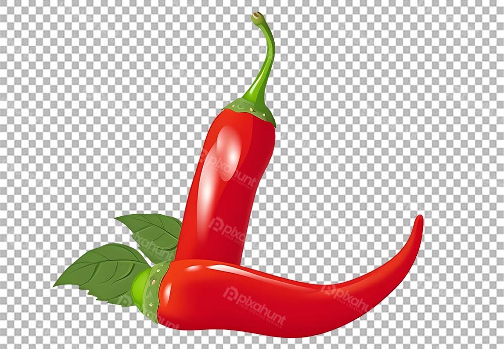 Free Download Premium PNG | Two red chilies Falling down | jalapeno chili pepper chili pepper pepper red pepper