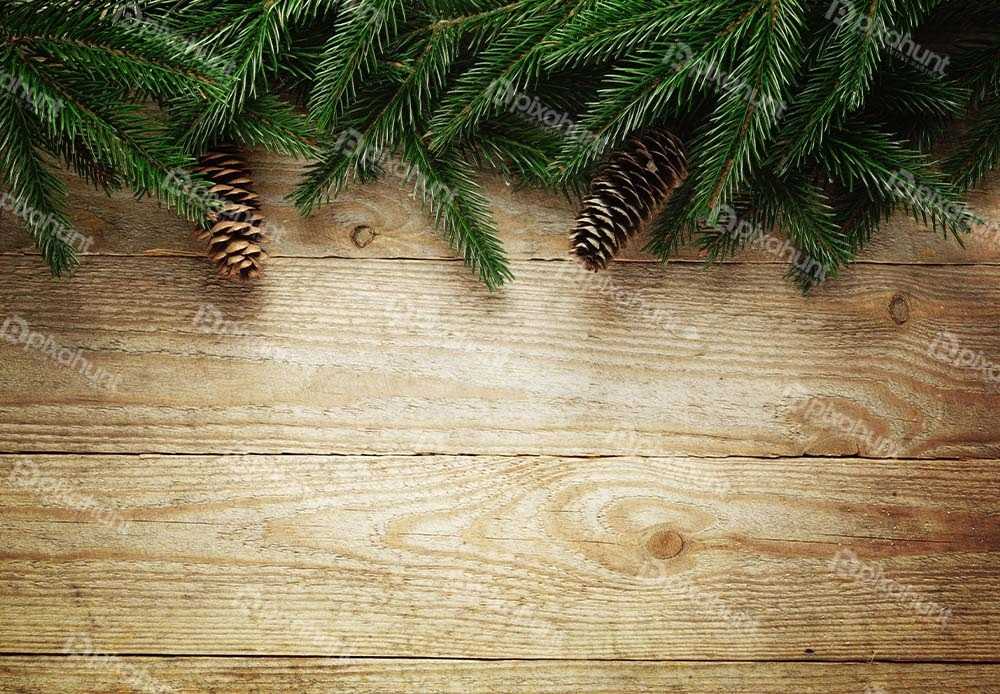 Free Download Premium Stock Photos | Christmas background with fir branches and wooden texture