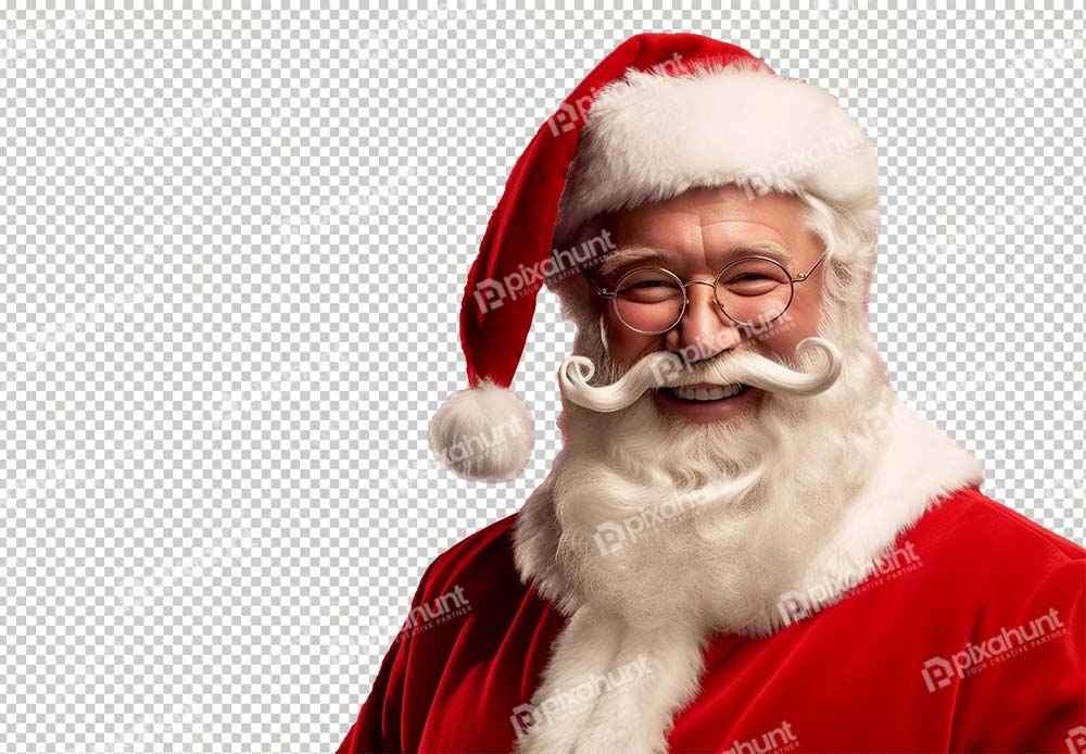 Free Download Premium PNG | Smiling Sandman Claus isolated on transparent background