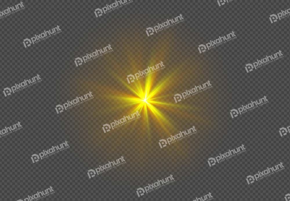 Free Download Premium PNG | Digital glowing light | Lens flare light special effect