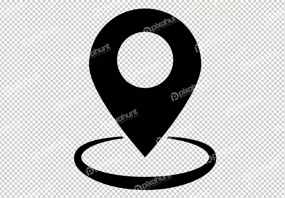 Free Download Premium PNG | Location Black | GPS glyph solid black illustration
