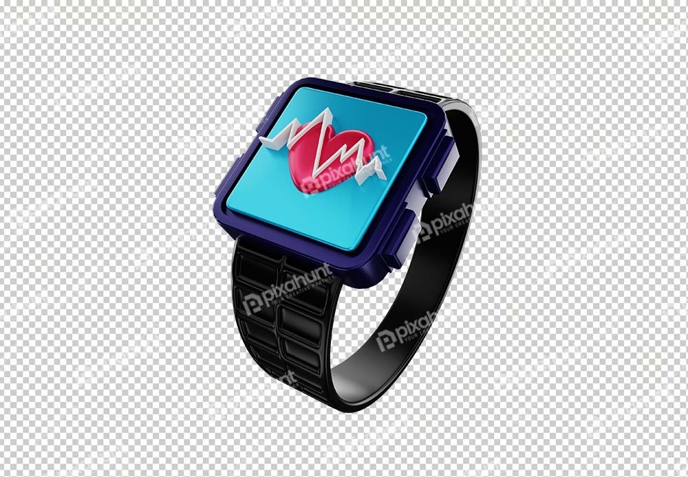 Free Download Premium PNG | Isolated 3d gym icon illustration | Sport smartwatch 3d icon illustration
