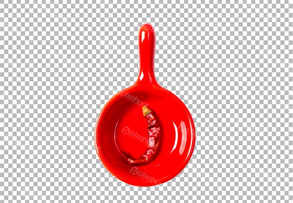 Free Download Premium PNG | Isolated Chili in a wooden spoon | spoon with red condiments isolated