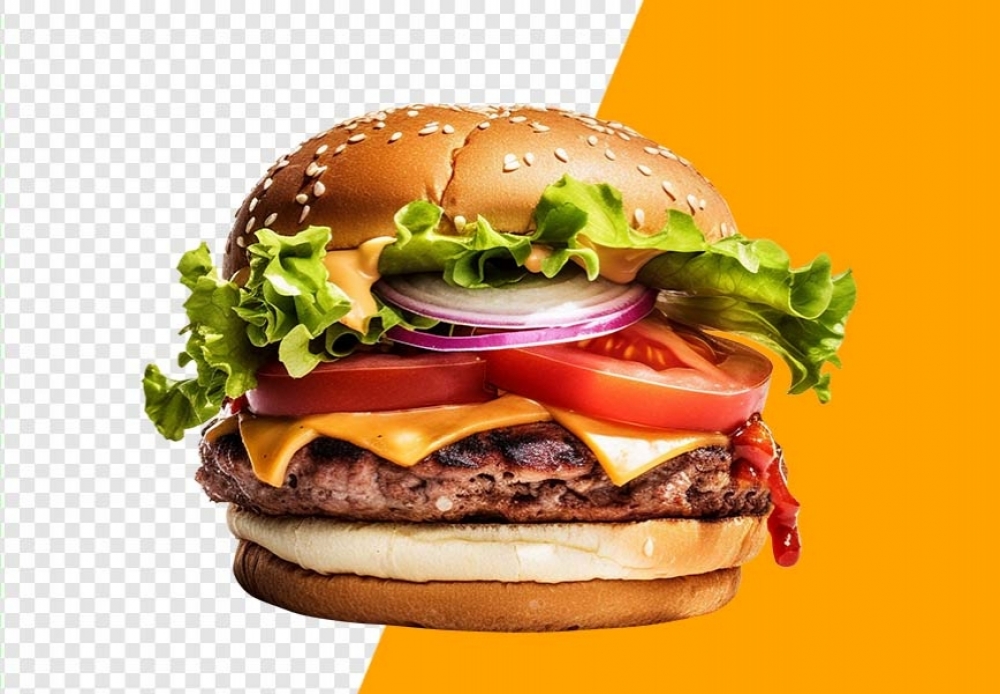 Free Download Premium PNG | Delicious Cheeseburger PNG Images: Download High-Quality Pictures for Your Creative Projects