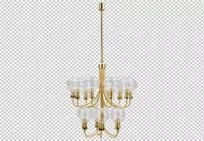 Pendant Light Isolated on png background Modern chandelier isolated 