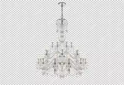 Hanging chandelier on the ceiling lamp on isolated background