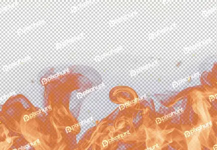fire and spark on transparent background
