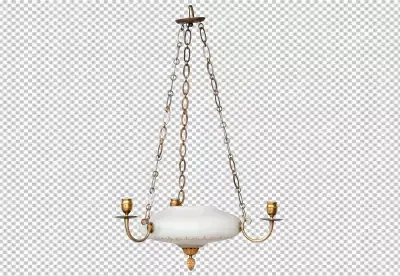 Pendant Light Isolated on transparent background Modern chandelier isolated