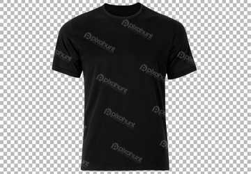 T-shirt Polo shirt Clothing Sleeve | Black T Shirt | black crew-neck T-shirt